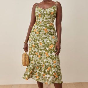 Reformation Embry Dress in Orange Grove 🍊 (NWT)